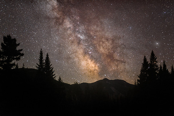 Milky Way over Mount Colden