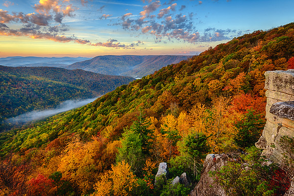 Fall Sunrise from Table Rock