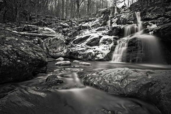Snow on Dark Hollow Falls