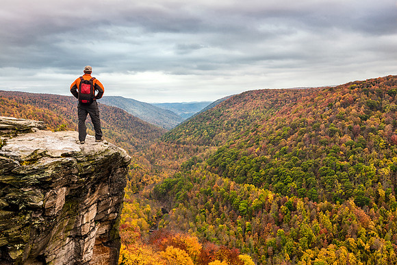Hiker at Lindy Point