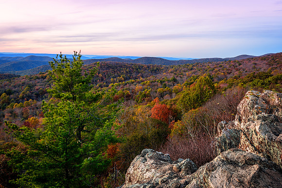 The Point Overlook During Fall