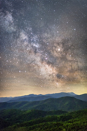 Milky Way Over Range View Overlook