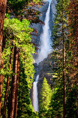 Middle and Lower Yosemite Falls