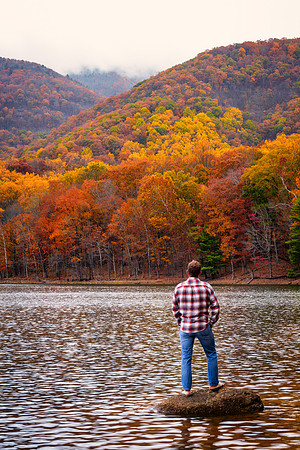 Enjoying the View at Charlottesville Reservoir