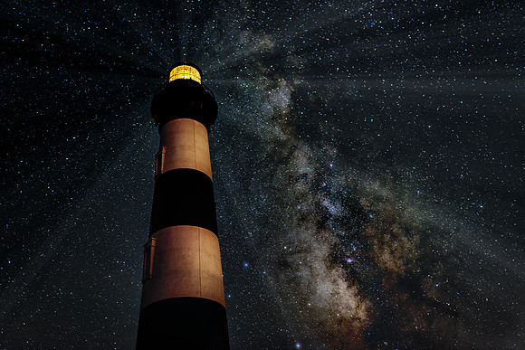 Milky Way over Bodie Lighthouse