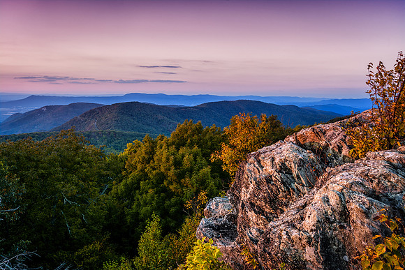 Sunset on top of Frazier Discovery Trail